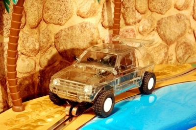 Neldo.net picture of Scalextric Spain Vintage Mitsubishi Pajero TT 'transparente'