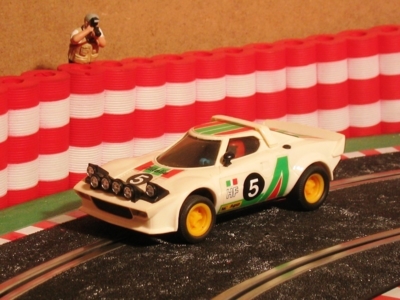 Neldo.net picture of Scalextric Spain Lancia Stratos (Color: white, Decals: Alitalia on the front)