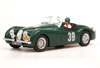 NINCO catalogue picture of Jaguar XK120 Liege-Roma-Liege